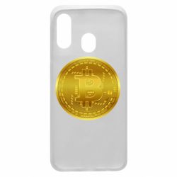 Чехол для Samsung A40 Bitcoin coin - PrintSalon