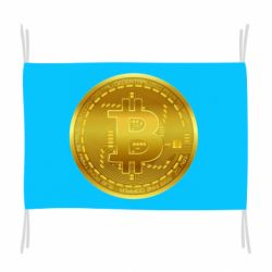 Флаг Bitcoin coin - PrintSalon