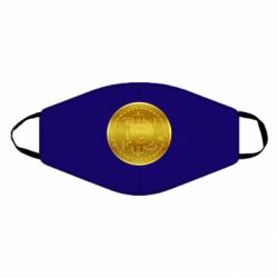 Маска многоразовая Bitcoin coin - PrintSalon