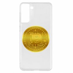 Чехол для Samsung S21+ Bitcoin coin - PrintSalon