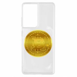 Чехол для Samsung S21 Ultra Bitcoin coin-PrintSalon Чехол для Samsung S21 Ultra Bitcoin coin