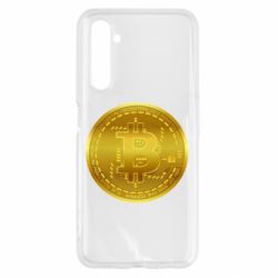 Чехол для Realme 6 Bitcoin coin - PrintSalon
