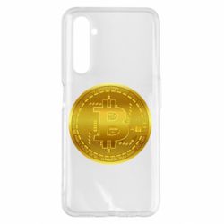 Чехол для Realme 6 Pro Bitcoin coin - PrintSalon