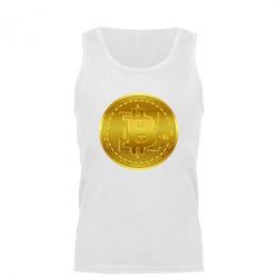 Мужская майка Bitcoin coin - PrintSalon