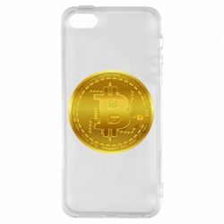 Чехол для iPhone5/5S/SE Bitcoin coin - PrintSalon
