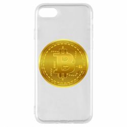 Чехол для iPhone 7 Bitcoin coin - PrintSalon