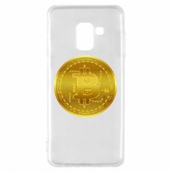 Чехол для Samsung A8 2018 Bitcoin coin - PrintSalon