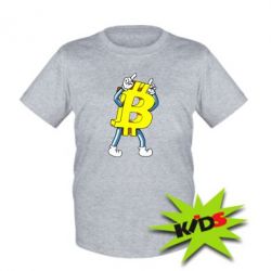 Детская футболка Bitcoin contrast - PrintSalon