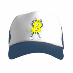 Кепка-тракер Bitcoin contrast - PrintSalon