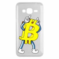 Чехол для Samsung J3 2016 Bitcoin contrast - PrintSalon