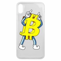 Чехол для iPhone Xs Max Bitcoin contrast - PrintSalon