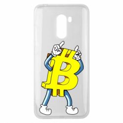 Чехол для Xiaomi Pocophone F1 Bitcoin contrast - PrintSalon