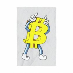 Полотенце с принтом Bitcoin contrast - PrintSalon