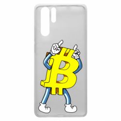 Чехол для Huawei P30 Pro Bitcoin contrast - PrintSalon