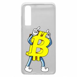 Чехол для Huawei P30 Bitcoin contrast - PrintSalon