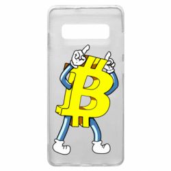 Чехол для Samsung S10+ Bitcoin contrast - PrintSalon