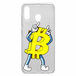 Чехол для Samsung A30 Bitcoin contrast - PrintSalon
