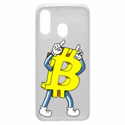 Чехол для Samsung A40 Bitcoin contrast - PrintSalon