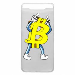 Чехол для Samsung A80 Bitcoin contrast - PrintSalon