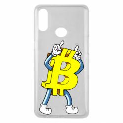 Чехол для Samsung A10s Bitcoin contrast - PrintSalon