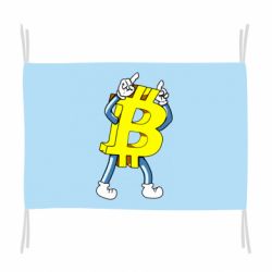 Флаг Bitcoin contrast - PrintSalon