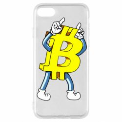 Чехол для iPhone SE 2020 Bitcoin contrast - PrintSalon