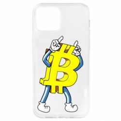 Чехол для iPhone 12 Bitcoin contrast - PrintSalon