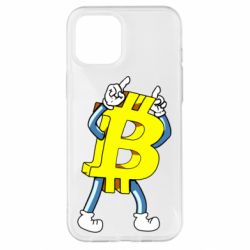 Чехол для iPhone 12 Pro Max Bitcoin contrast - PrintSalon