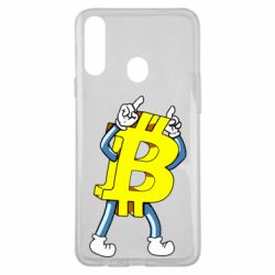 Чехол для Samsung A20s Bitcoin contrast-PrintSalon Чехол для Samsung A20s Bitcoin contrast