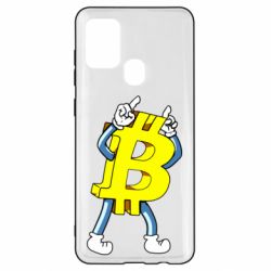 Чехол для Samsung A21s Bitcoin contrast - PrintSalon
