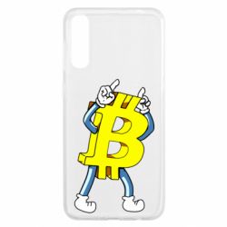 Чехол для Samsung A50 Bitcoin contrast - PrintSalon