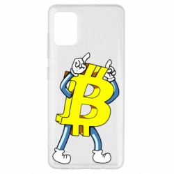 Чехол для Samsung A51 Bitcoin contrast - PrintSalon