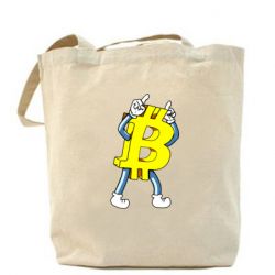 Эко-сумка Bitcoin contrast - PrintSalon