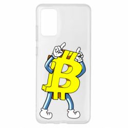 Чехол для Samsung S20+ Bitcoin contrast - PrintSalon