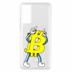 Чехол для Huawei P Smart 2021 Bitcoin contrast - PrintSalon