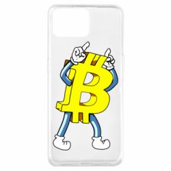 Чехол для Oppo A73 Bitcoin contrast - PrintSalon