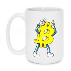 Чашка 420ml Bitcoin contrast - PrintSalon