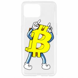 Чехол для Oppo Reno 4 Lite Bitcoin contrast - PrintSalon