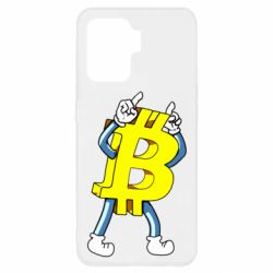 Чехол для Oppo Reno 5 Lite Bitcoin contrast - PrintSalon