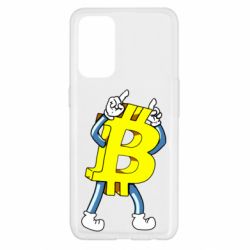 Чехол для Oppo Reno 5 4G Bitcoin contrast - PrintSalon