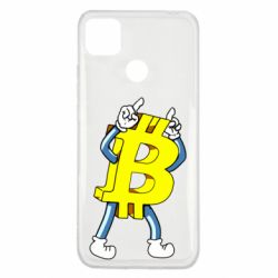 Чехол для Xiaomi Redmi 9c Bitcoin contrast