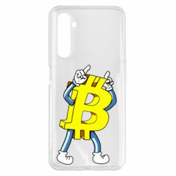 Чехол для Realme 6 Pro Bitcoin contrast - PrintSalon