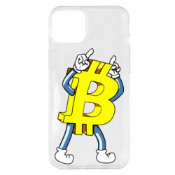 Чехол для iPhone 14 Plus Bitcoin contrast - PrintSalon