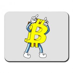 Коврик для мыши Bitcoin contrast - PrintSalon
