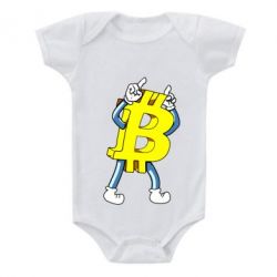 Детский бодик Bitcoin contrast - PrintSalon