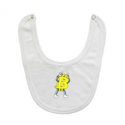 Слюнявчик  Bitcoin contrast - PrintSalon