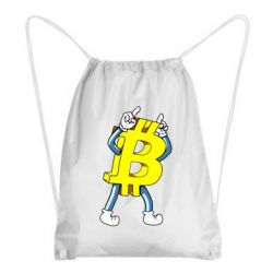 Рюкзак-мешок Bitcoin contrast - PrintSalon
