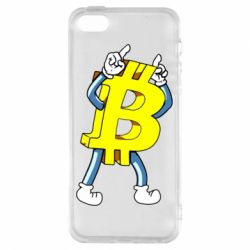 Чехол для iPhone5/5S/SE Bitcoin contrast - PrintSalon