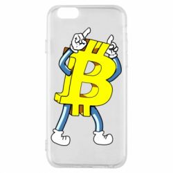 Чехол для iPhone 6/6S Bitcoin contrast - PrintSalon