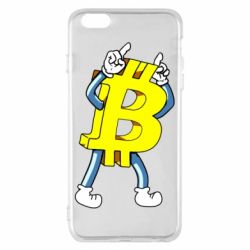 Чехол для iPhone 6 Plus/6S Plus Bitcoin contrast - PrintSalon